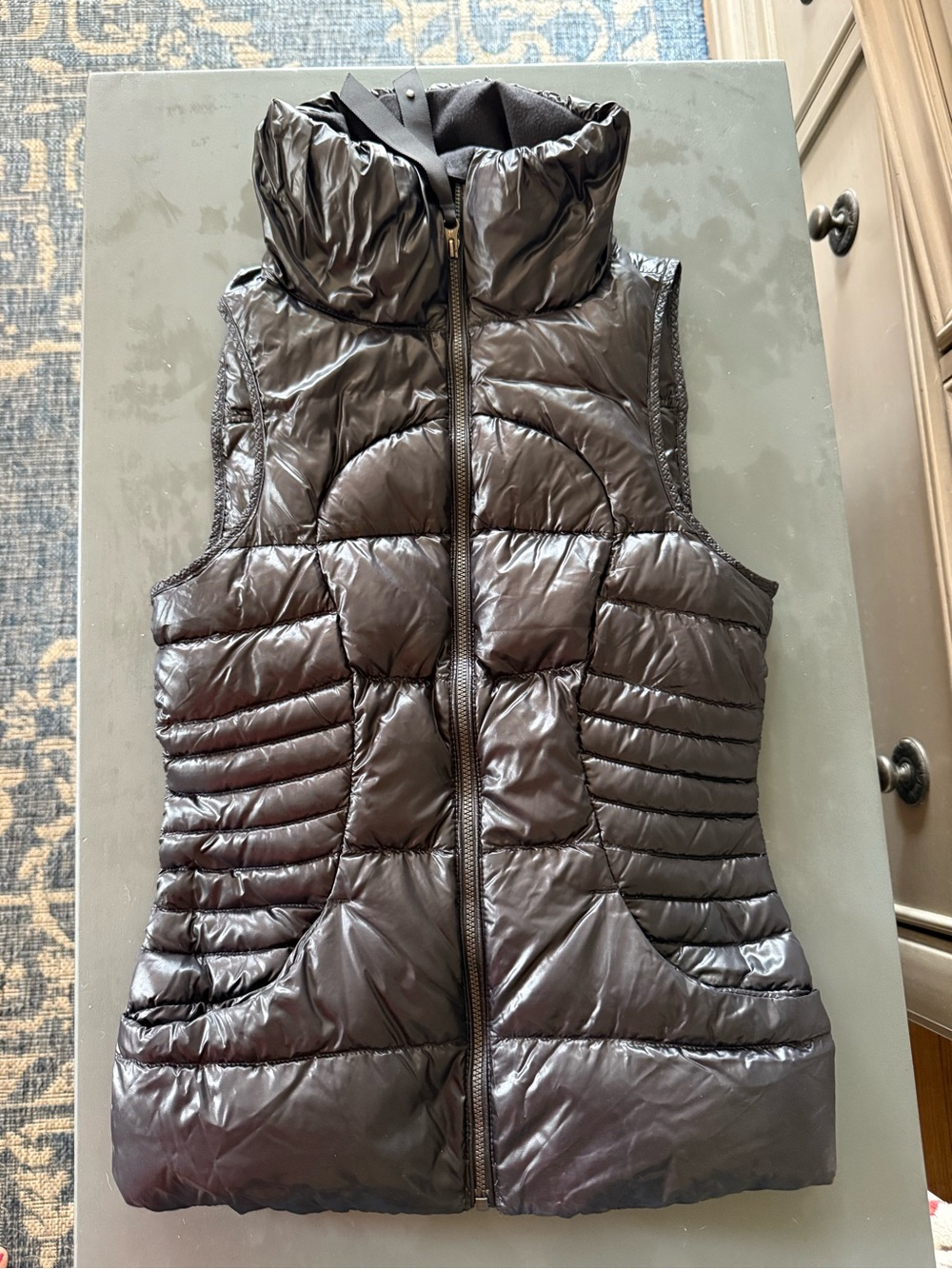 lululemon athletica Quilted goose down Puffer Vest in Deep Brown